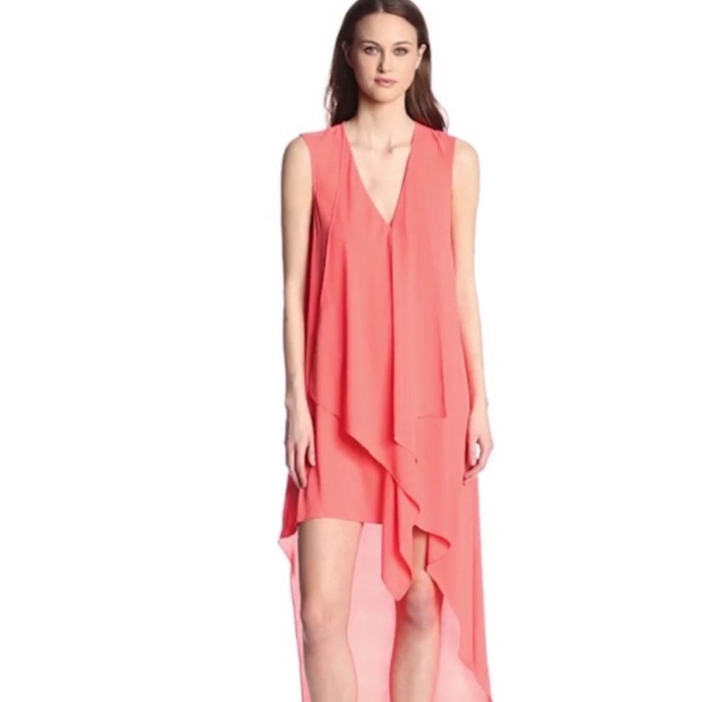 BCBGMaxAzria Tara Asymmetrical Hem Dress Size XS